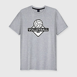 Футболка slim-fit Volleyball club, цвет: меланж