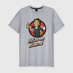 Футболка slim-fit Fallout - vault girl, цвет: меланж