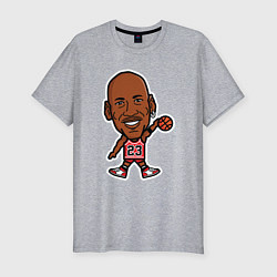 Футболка slim-fit Smiling Jordan, цвет: меланж