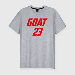 Футболка slim-fit Goat 23, цвет: меланж