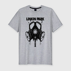 Футболка slim-fit Linkin Park - gas mask, цвет: меланж