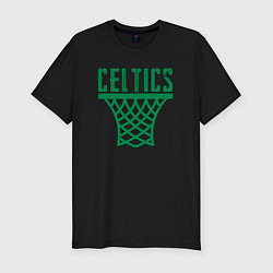 Футболка slim-fit Celtics net, цвет: черный