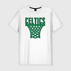 Футболка slim-fit Celtics net, цвет: белый