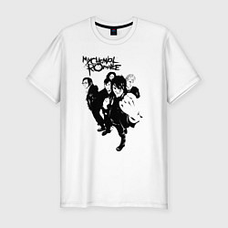 Футболка slim-fit My chemical romance rock, цвет: белый