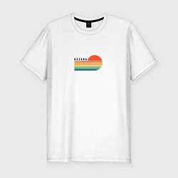 Футболка slim-fit Казать ретро, цвет: белый