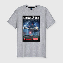 Футболка slim-fit Serious Sam 1 - second encounter, цвет: меланж