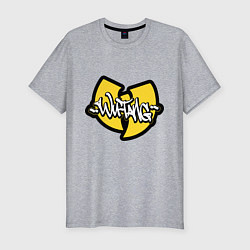 Мужская slim-футболка Wu tang - logo