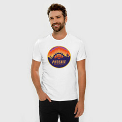 Футболка slim-fit Phoenix basketball, цвет: белый — фото 2