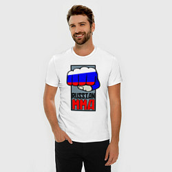 Футболка slim-fit Russian MMA, цвет: белый — фото 2