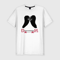 Футболка slim-fit Depeche Mode - Memento Mori angel logo, цвет: белый