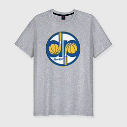 Футболка slim-fit Warriors hoop kid, цвет: меланж