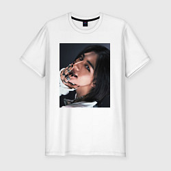 Футболка slim-fit Hyunjin Rock Star Stray Kids, цвет: белый