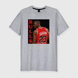 Футболка slim-fit Bulls Jordan, цвет: меланж