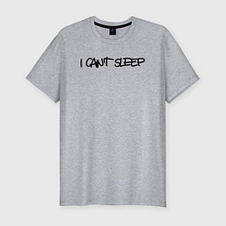 Мужская slim-футболка I cant sleep
