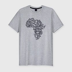 Футболка slim-fit Africa vibe, цвет: меланж