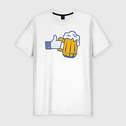 Футболка slim-fit Beer like, цвет: белый