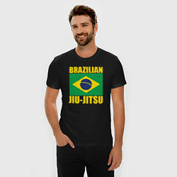 Футболка slim-fit Brazilian jiu-jitsu, цвет: черный — фото 2