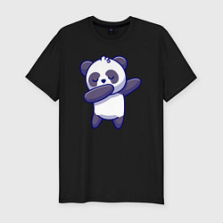 Футболка slim-fit Dabbing panda, цвет: черный