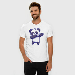 Футболка slim-fit Dabbing panda, цвет: белый — фото 2