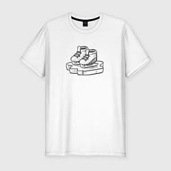 Футболка slim-fit Конечки, цвет: белый