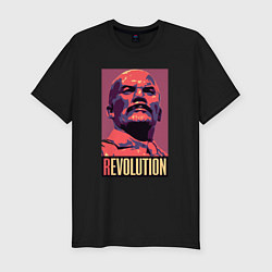 Футболка slim-fit Lenin revolution, цвет: черный