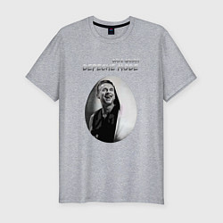 Футболка slim-fit Depeche Mode - Dave Gahan egg, цвет: меланж