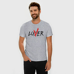 Футболка slim-fit Loser lover, цвет: меланж — фото 2