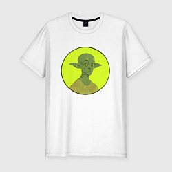 Мужская slim-футболка Инопланетянин Иван