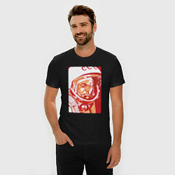 Футболка slim-fit Gagarin in red, цвет: черный — фото 2