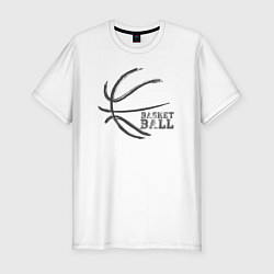 Футболка slim-fit Basket ball play, цвет: белый