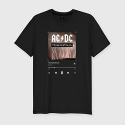 Футболка slim-fit Thunderstruck - AC DC, цвет: черный