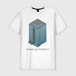 Мужская slim-футболка Норильскпроект