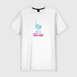 Мужская slim-футболка Eva-01