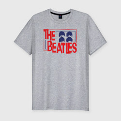 Мужская slim-футболка The Beatles Star