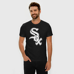 Футболка slim-fit Chicago white sox - baseball, цвет: черный — фото 2