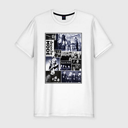 Футболка slim-fit Depeche Mode - Collage, цвет: белый