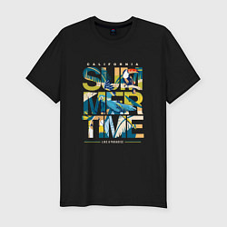 Футболка slim-fit California summertime, цвет: черный