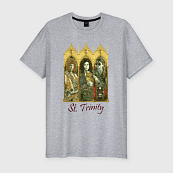 Футболка slim-fit St trinity, цвет: меланж