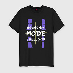 Футболка slim-fit Depeche Mode - I feel you single, цвет: черный