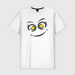 Футболка slim-fit Cute emoji, цвет: белый