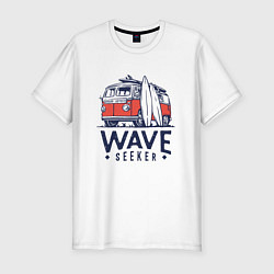 Мужская slim-футболка Wave seeker