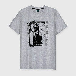 Футболка slim-fit Denji арт, цвет: меланж