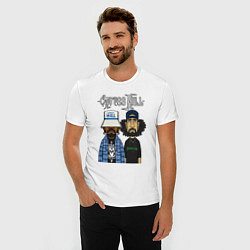 Футболка slim-fit Cypress hill - B Real and Sen Dog, цвет: белый — фото 2