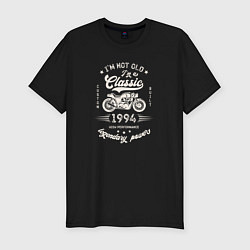 Футболка slim-fit Классика 1994, цвет: черный