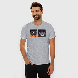 Футболка slim-fit Lethal Company: Meme, цвет: меланж — фото 2