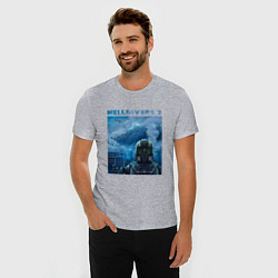 Футболка slim-fit Helldivers 2: ПТСР, цвет: меланж — фото 2