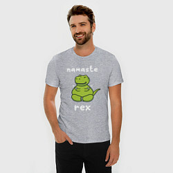 Футболка slim-fit Namaste Rex, цвет: меланж — фото 2