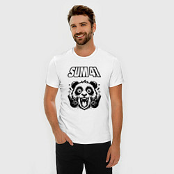 Футболка slim-fit Sum41 - rock panda, цвет: белый — фото 2