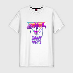 Футболка slim-fit Malibu nights, цвет: белый