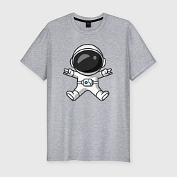 Футболка slim-fit Spaceman rock, цвет: меланж